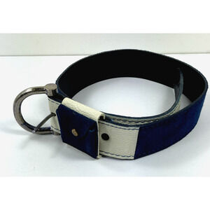 Harness House Women's Vintage Belt Blue Suede Split Size 32